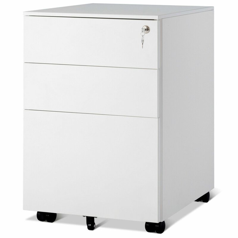 Under Desk Vertical Mobile Filing Cabinet For Home And Office 2 Drawer Mobile File Cabinet With
