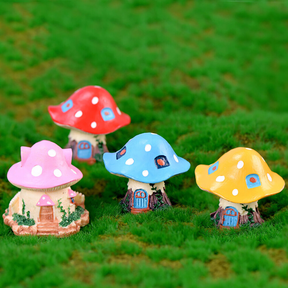 100Pcs Foam Dollhouse Mushroom Plant Garden Micro Landscape Decor DIY