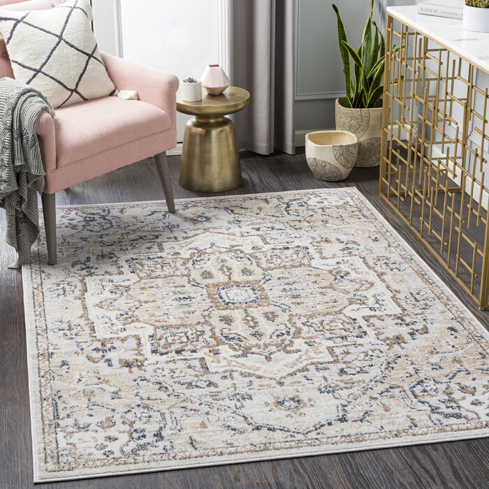 World Menagerie Bindi Oriental Area Rug in Taupe & Reviews | Wayfair