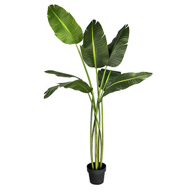 78'' Artificial Banana Leaf Tree in Pot