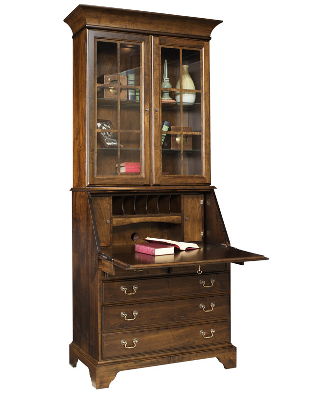 Darby Home Co Berghoff Secretary Desk With Hutch Reviews Wayfair Berghoff Secretary Desk With Hutch