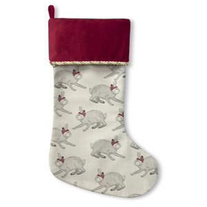 Christmas Bunnies Holiday Stocking