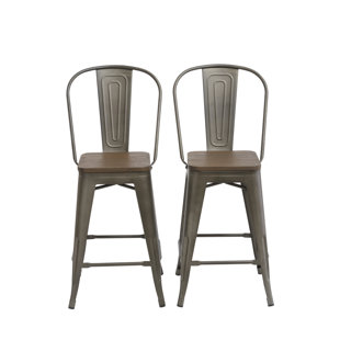 Isamar 24" Bar Stool (Set of 2) by