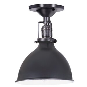 Edgar 1-Light Metal Semi-Flush Mount