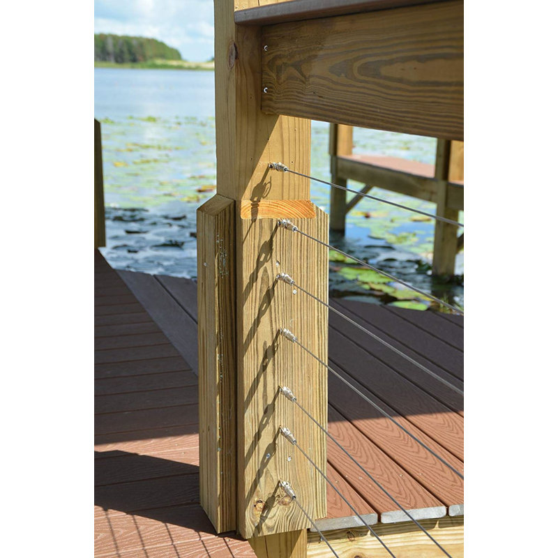 Aress 1 8 In H X 250 Ft W Cable Stair Railing Wayfair