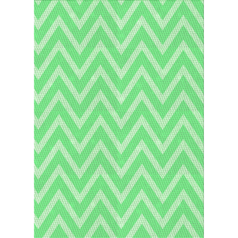 East Urban Home Chevron Green Area Rug Wayfair