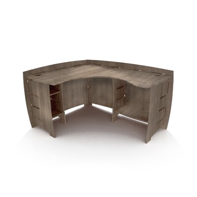 Driftwood Reversible L Shape Corner Desk Legare Furniture