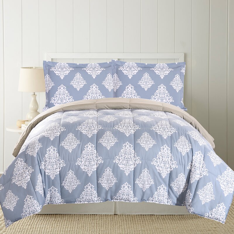 The Twillery Co. Barlow Printed Down Alternative Reversible Comforter ...