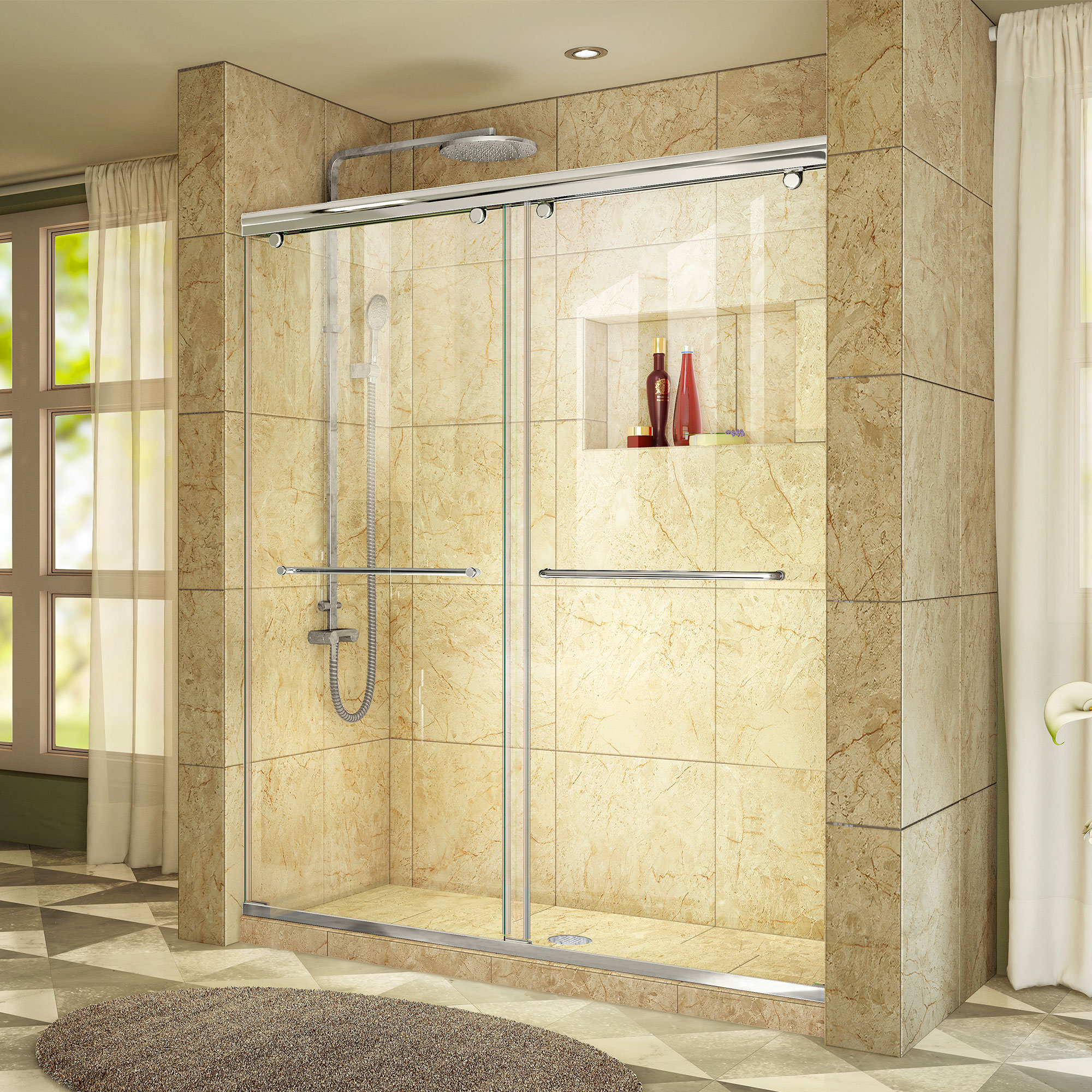 Dreamline Charisma 48 X 76 Bypass Semi Frameless Shower Door