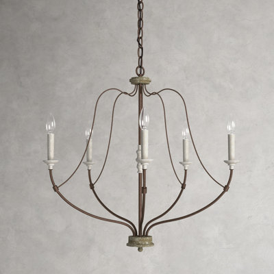 (damaged) Shoshanna 5 - Light Candle Style Classic Chandelier