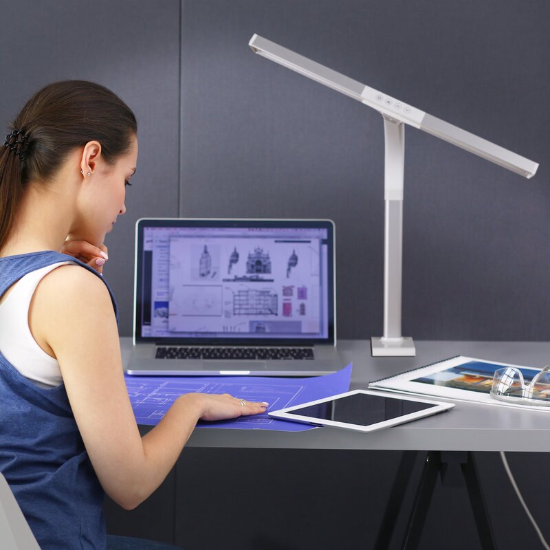 wide desk lamp