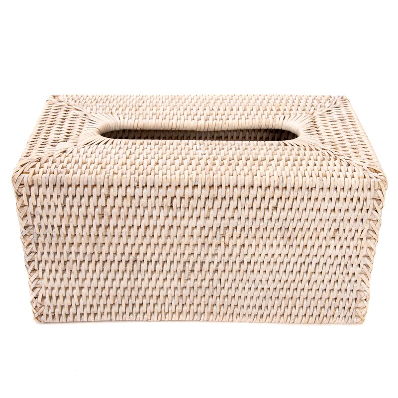 rattan tissue box
