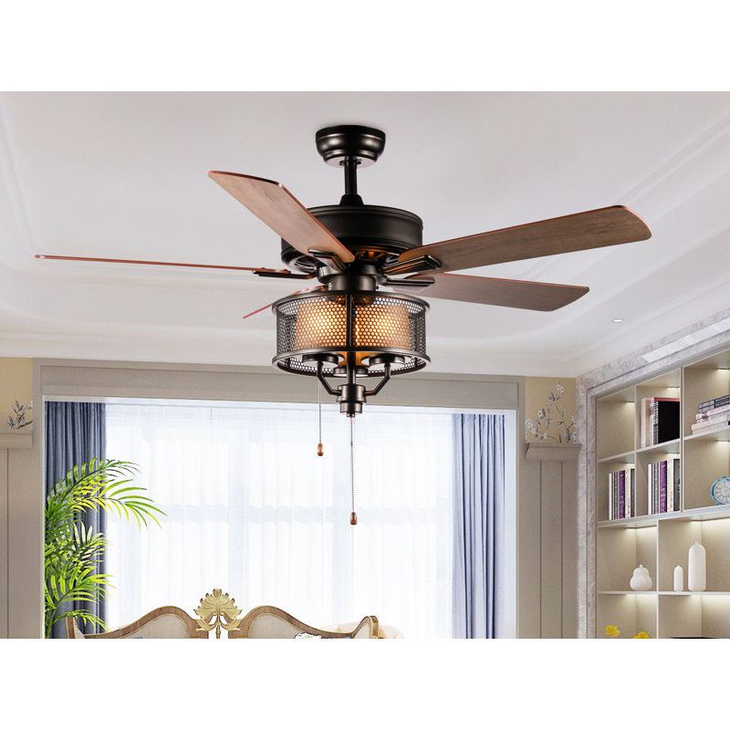 Gracie Oaks 52 Liliath 5 Blade Outdoor Ceiling Fan Light Kit Liliath 5 Blade Outdoor Ceiling Fan