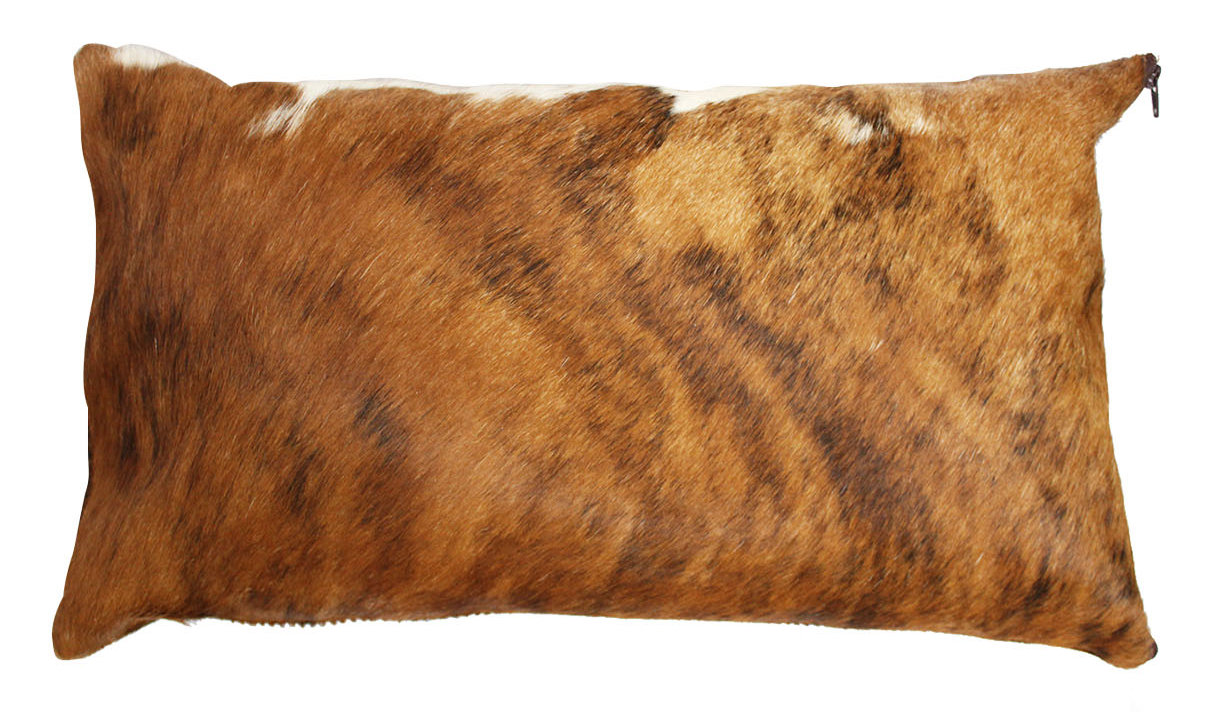 Rodeo Brindle Authentic Cowhide Lumbar Pillow Cover Reviews