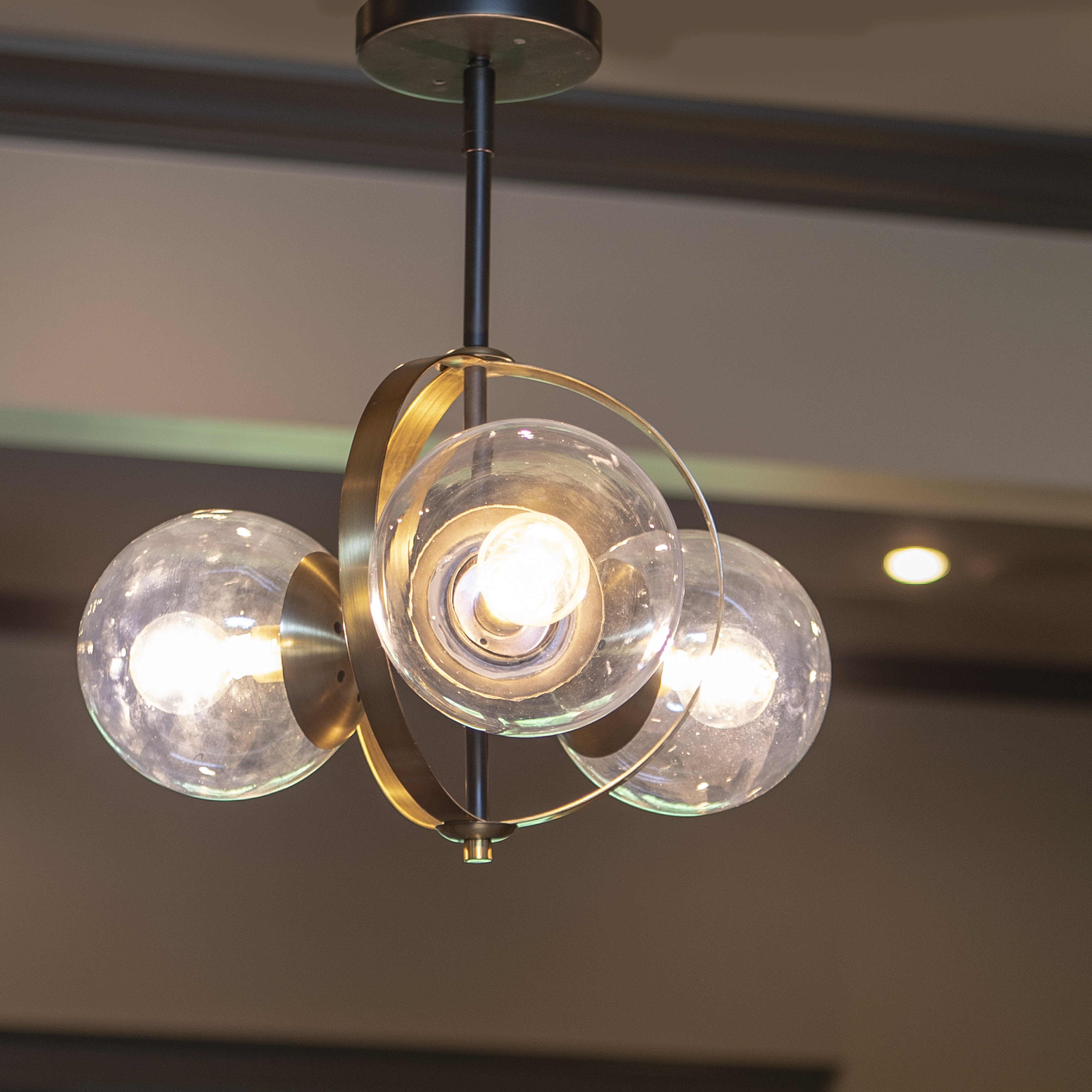 semi flush mount sputnik chandelier