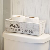 Acrylic Chrome Towel Holder Vanity Tray Fun Calming Warm Guest Bathroom Decor 