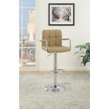 Chamness Gas Lift Arm Adjustable Height Bar Stool (Set of 2) by Ebern Designs