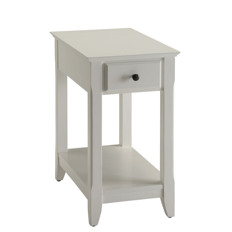 white end table dog crate