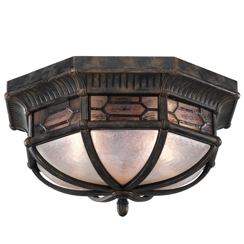 Fine Art Lamps Devonshire Bronze 2 Bulb 16 W Outdoor Semi Flush Mount Perigold