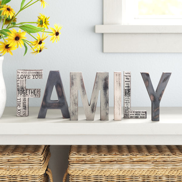 Family Block Letters Wayfair