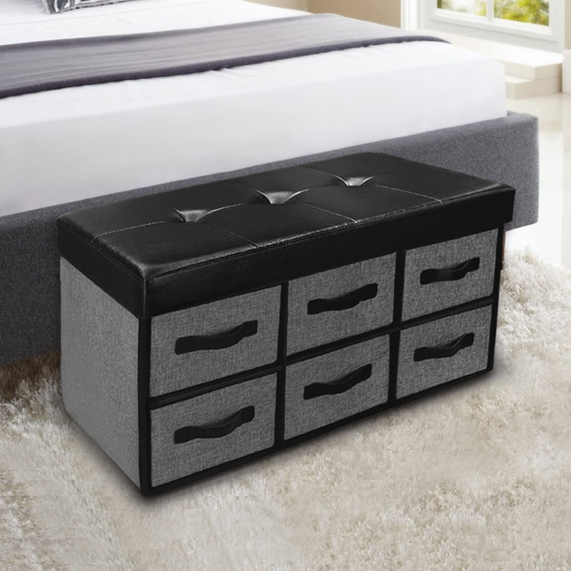 Ebern Designs Surya Tufted Storage Ottoman Reviews Wayfair