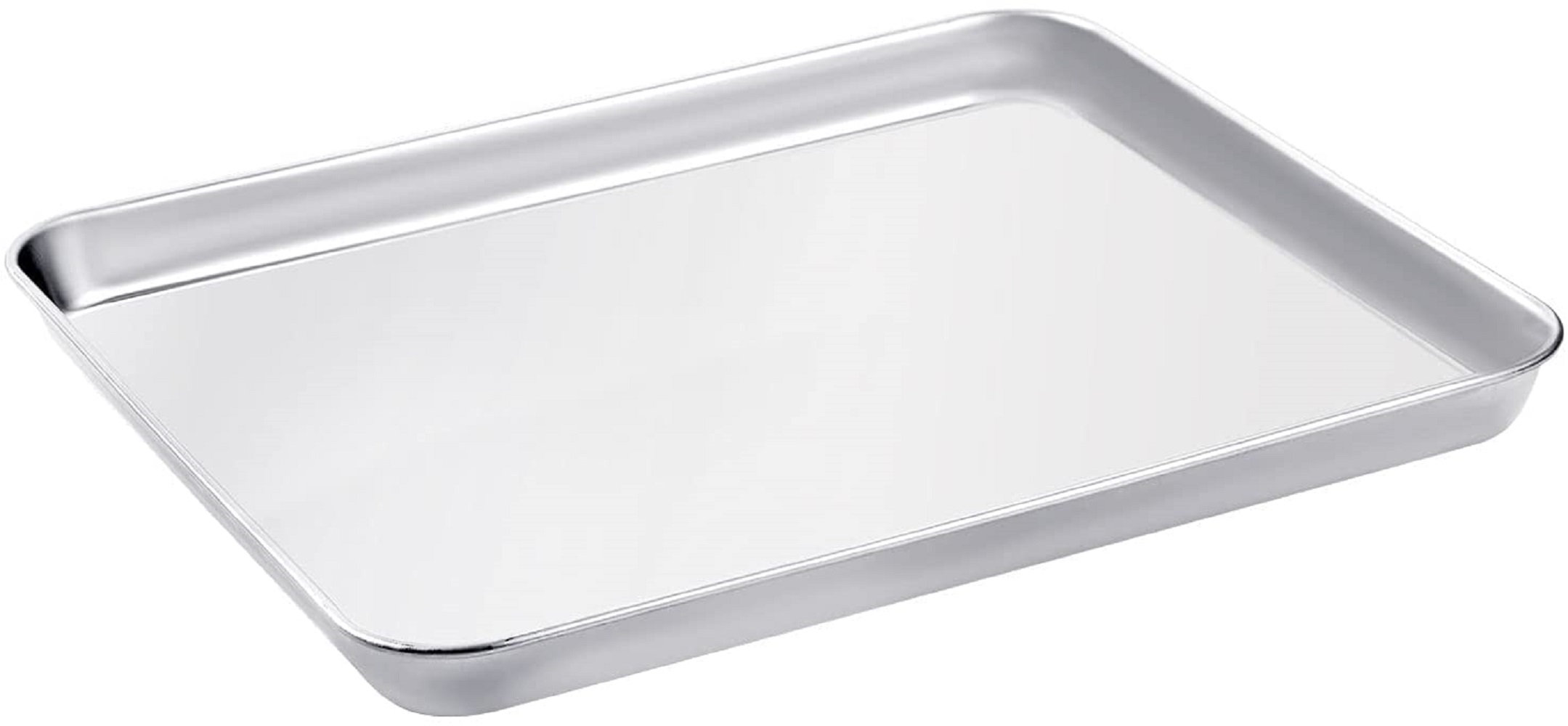 Baking Sheet Stainless Steel Baking Tray Cookie Sheet Oven Pan Rectangle, Non Toxic & Healthy, Rust Free & Less Stick, Thick & Sturdy, Easy Clean & ...