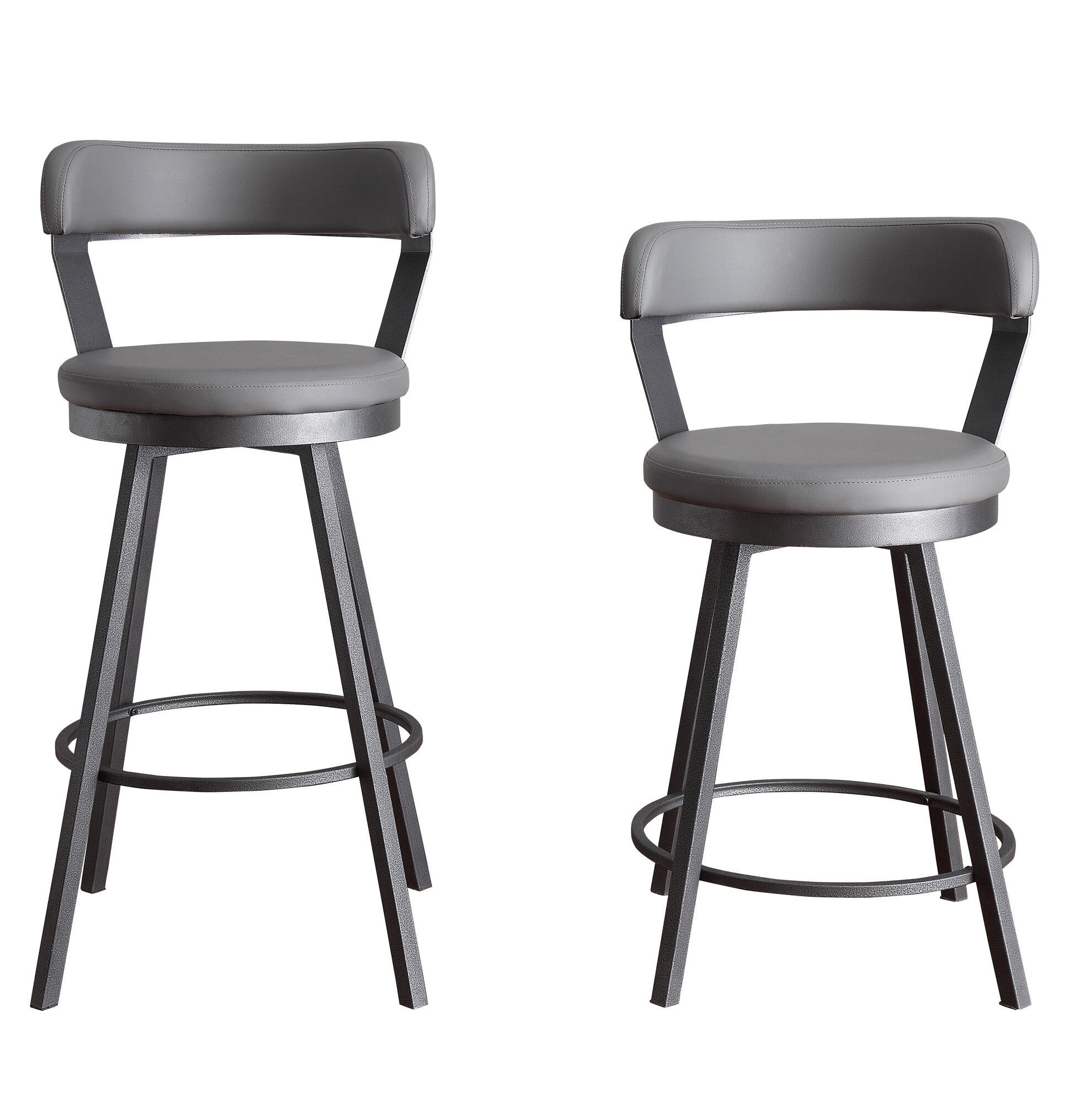 white swivel stools