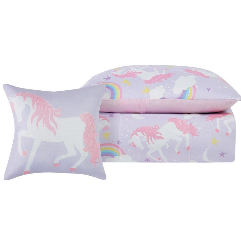 rainbow unicorn bedding