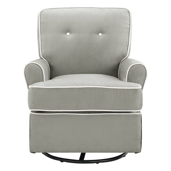 baby relax evan swivel glider and ottoman gray