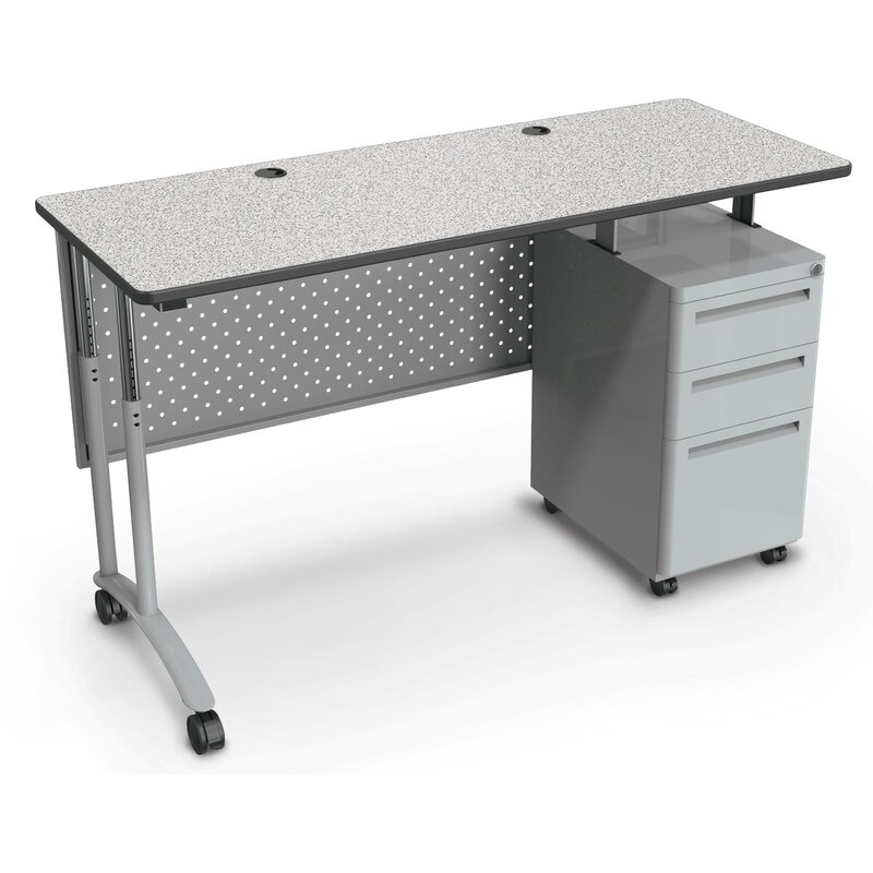 Mooreco Rectangular Single Pedestal Teacher Desk Wayfair