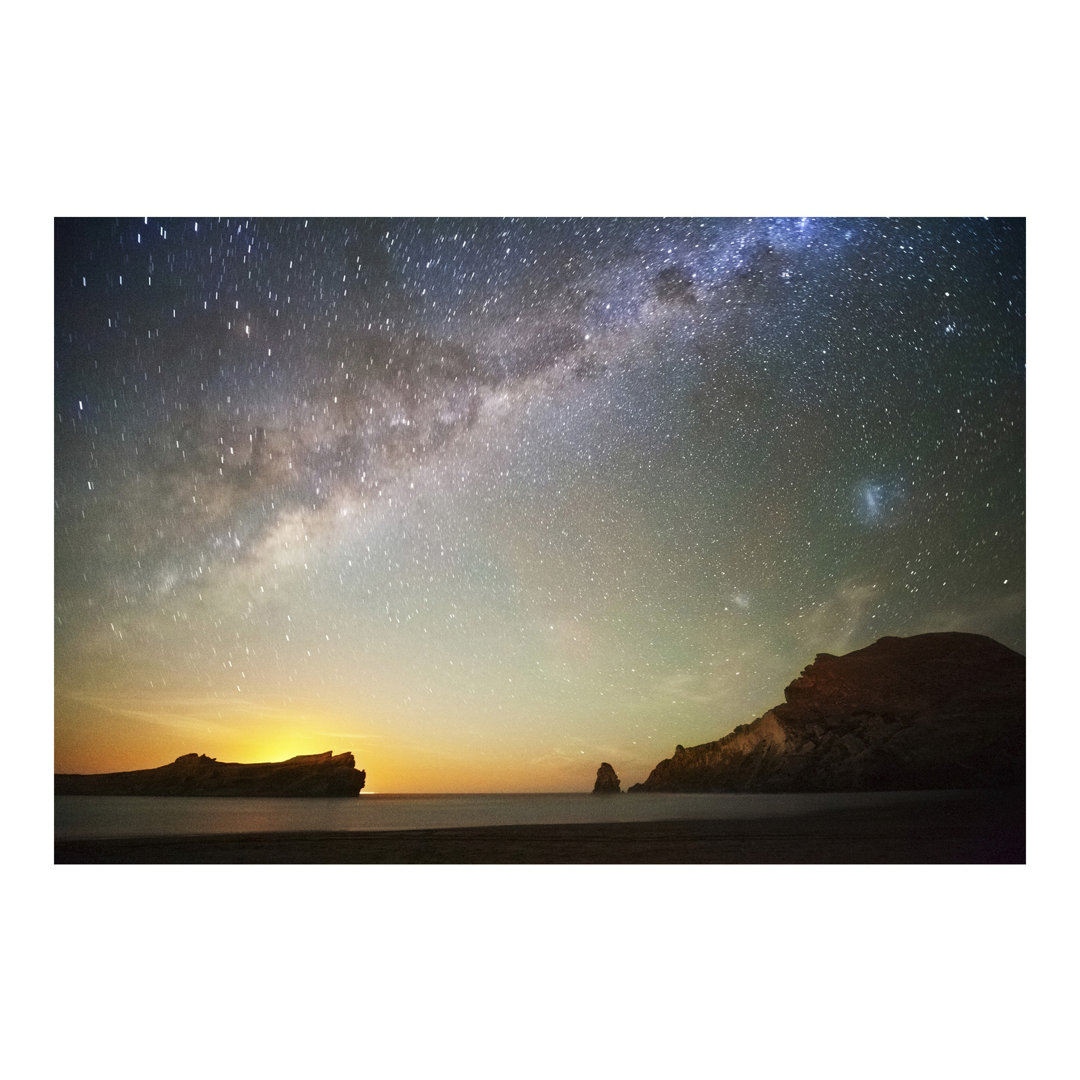 Starry Sky Above the Ocean Semi-Gloss Wallpaper Roll