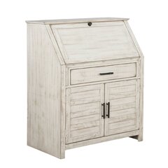 mila secretary desk with built in outlets