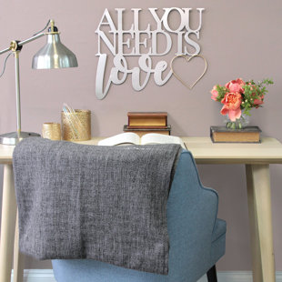 All You Need Is Love Metal Word Wall Décor All You Need Is Love Metal Word Wall Décor