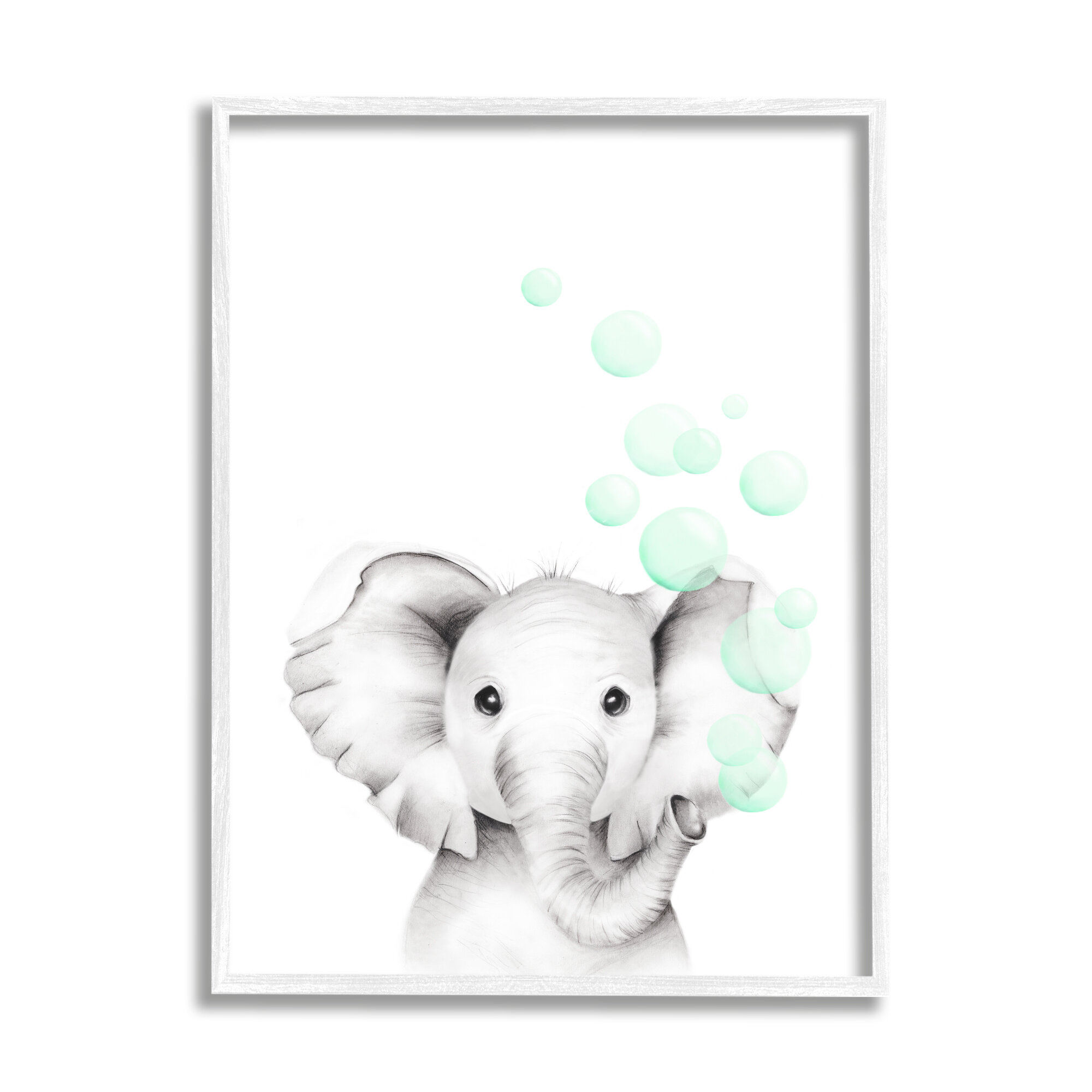 Download Isabelle Max Segal Cute Cartoon Baby Elephant Painting Kids Wall Decor Reviews Wayfair