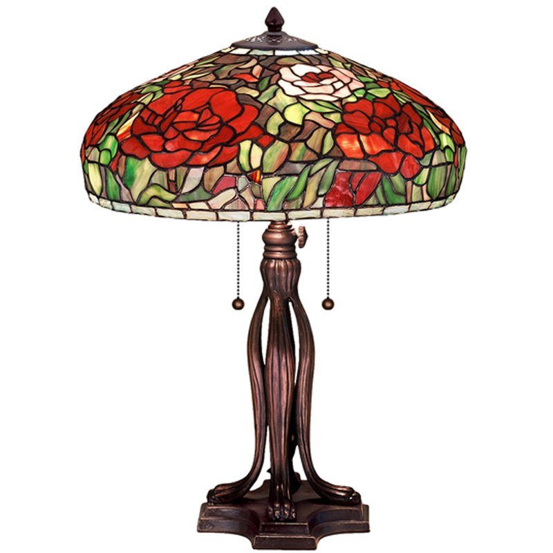 glass table lamp cloud island pink