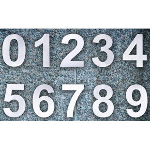 Floating Mount House Numbers Letters You Ll Love Wayfair Floating Mount House Number And Letter