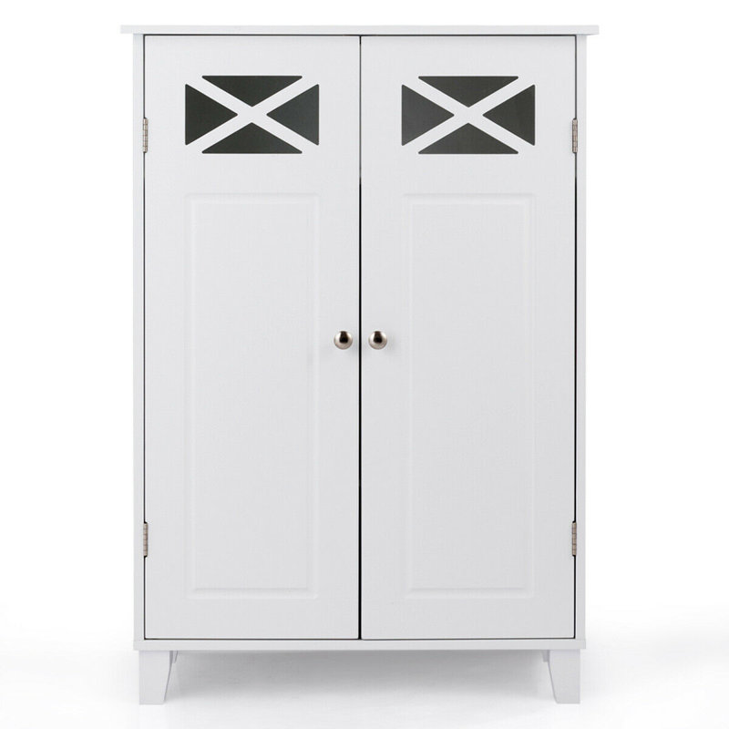Gorifly 24 W X 34 H X 12 D Free Standing Bathroom Cabinet Wayfair