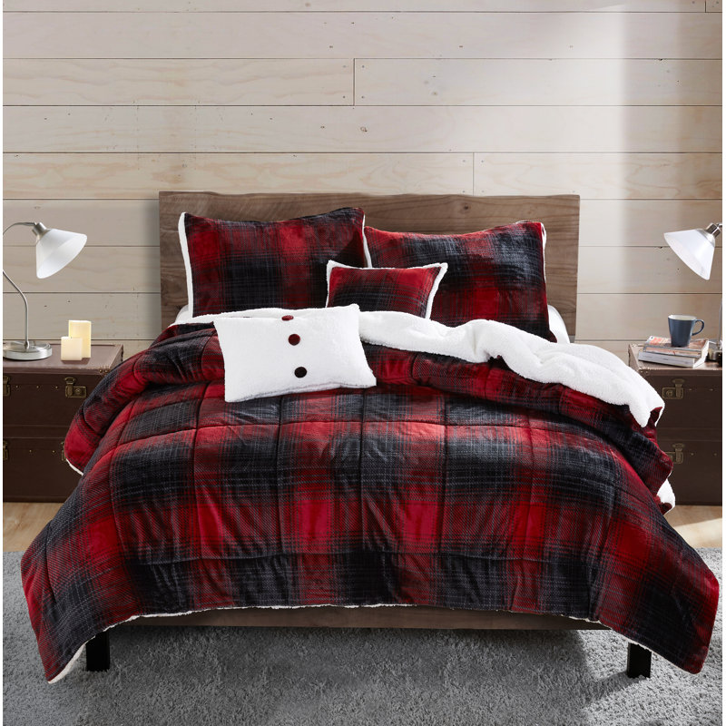 Millwood Pines Fratessa Reversible Comforter Set Reviews Wayfair