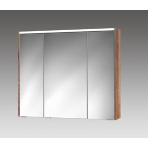 90 cm x 74 cm Spiegelschrank with LED Lighting v..