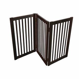 Wood Free Standing Folding Pet Gate