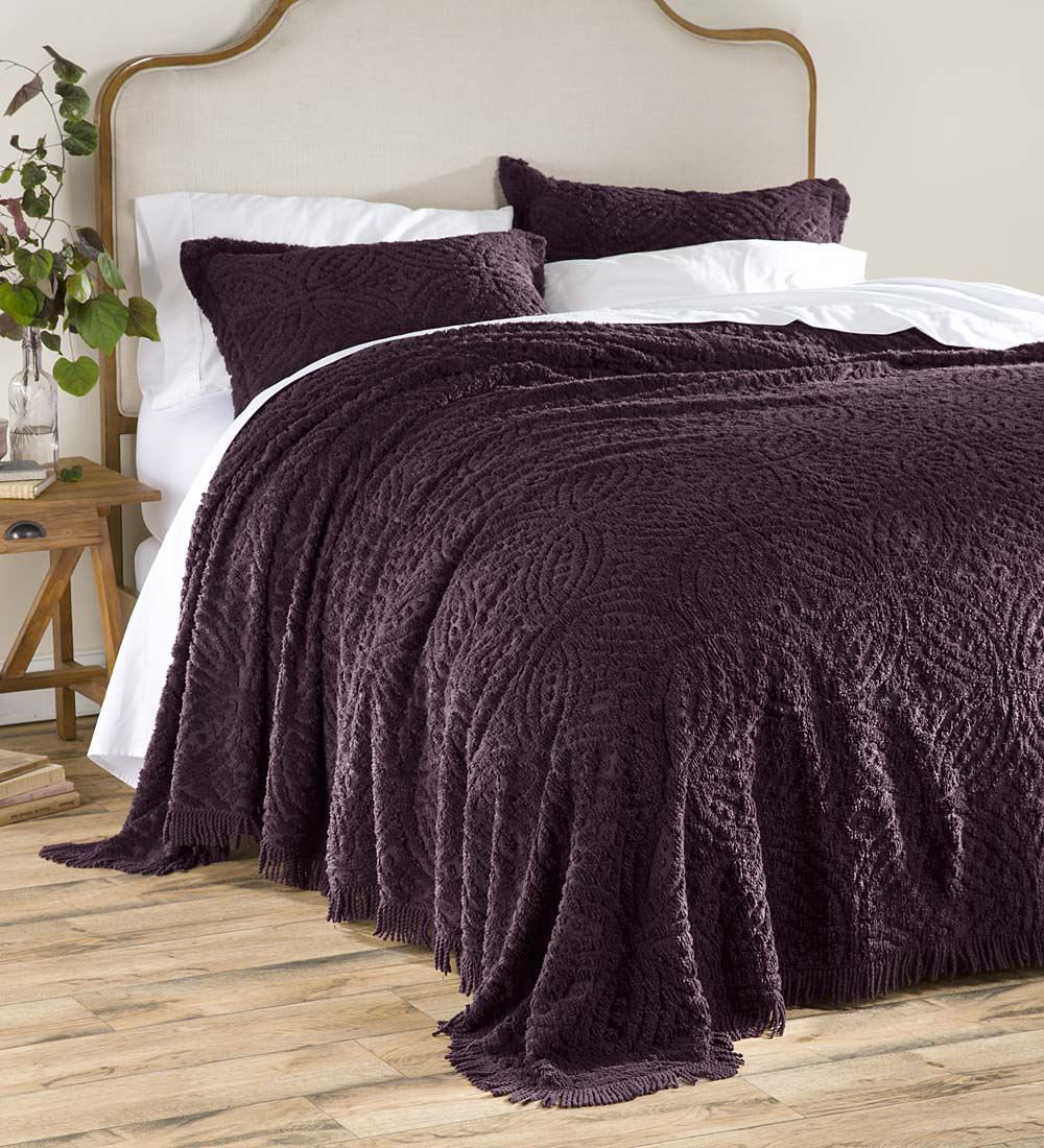 Plow Hearth Wedding Ring Tufted Chenille Bedspread Reviews Wayfair
