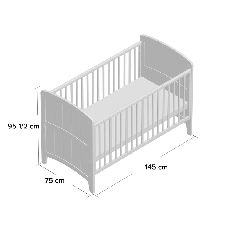 length of a cot bed
