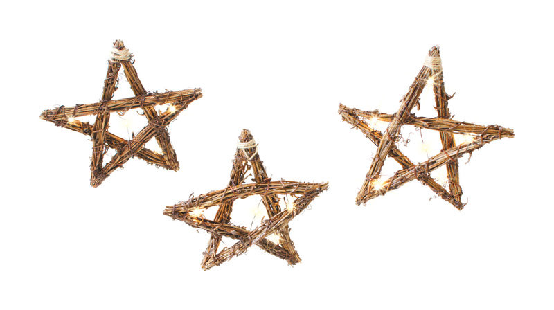 The Holiday Aisle Rope Star Grapevine Christmas Decoration Lighted