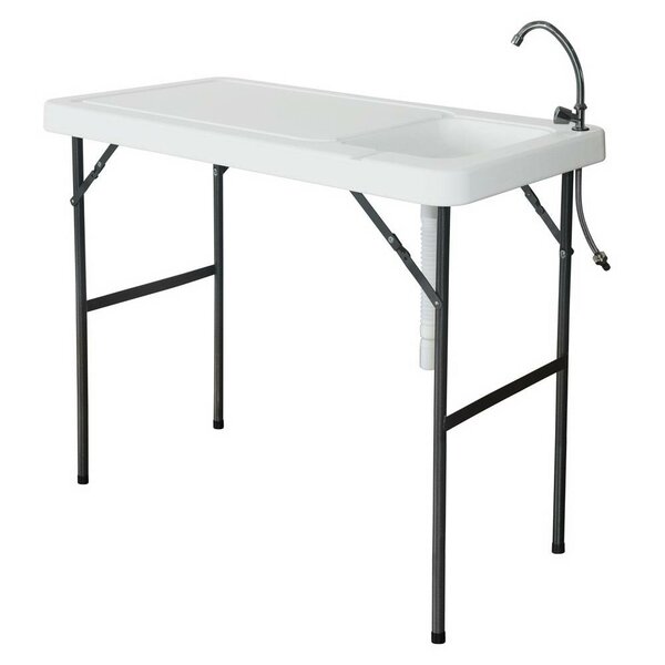 portable fillet table with faucet