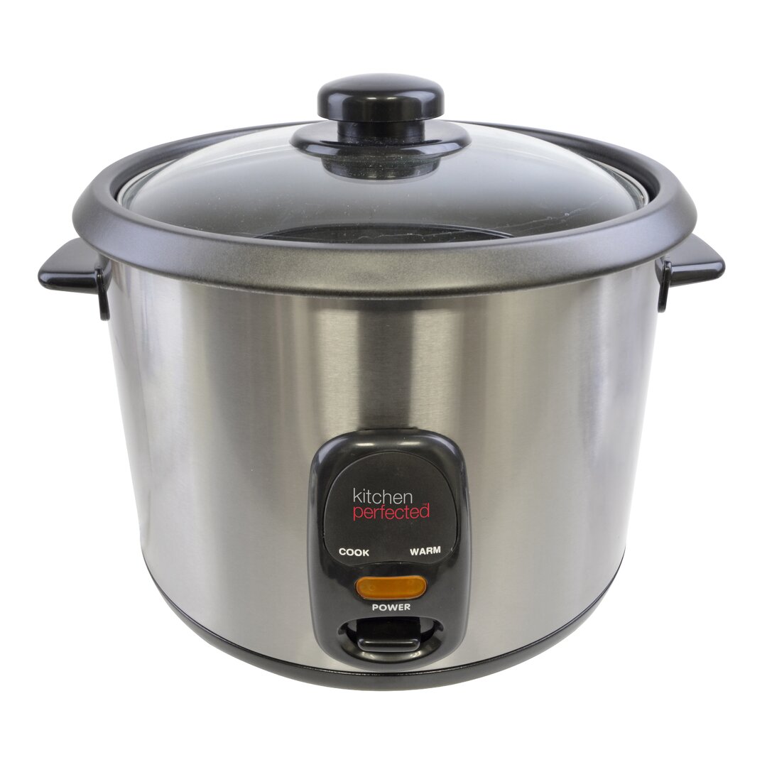 Kitchen Perfected Automatic Rice Cooker gray