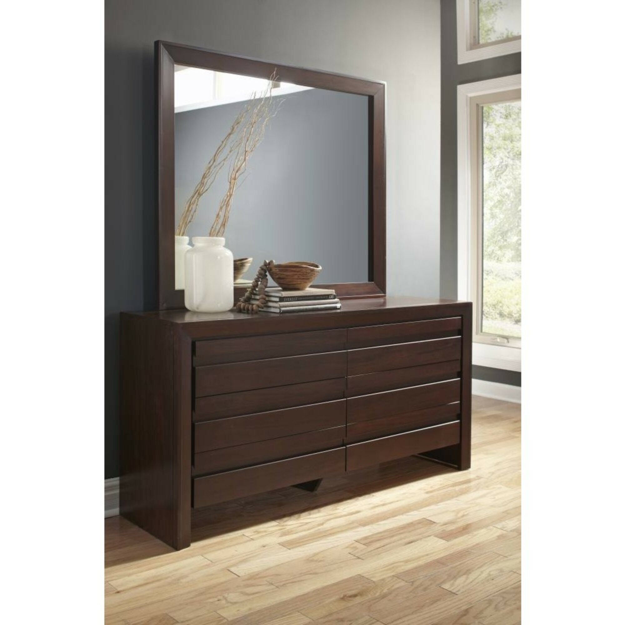 Brayden Studio Marthasville Spacious Wooden 6 Drawer Double