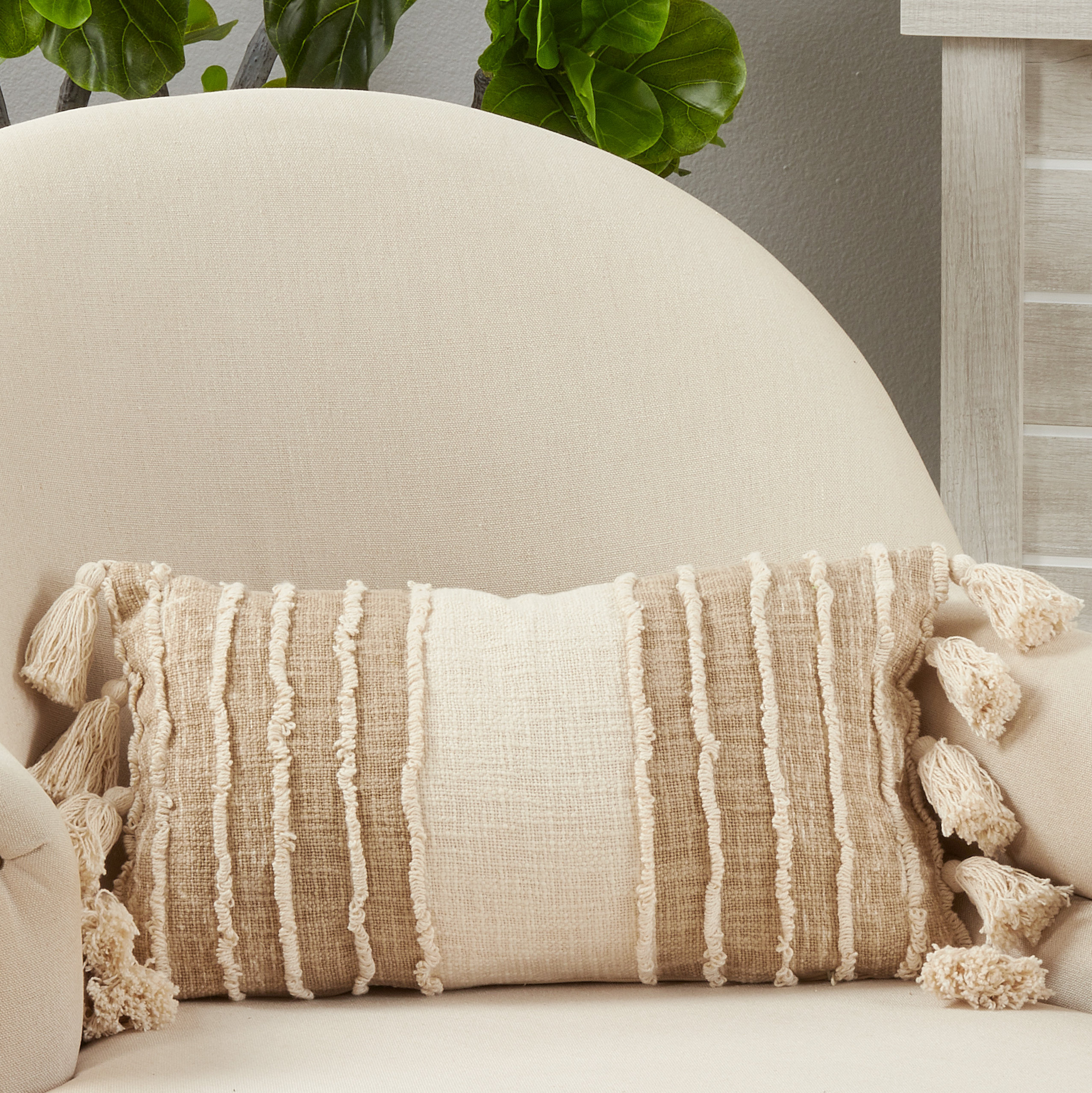 Saro Rectangular Cotton Pillow Cover & Insert Wayfair