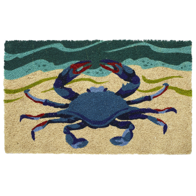 Hflt Oceanside Crab 30 In X 18 In Outdoor Door Mat Reviews Wayfair