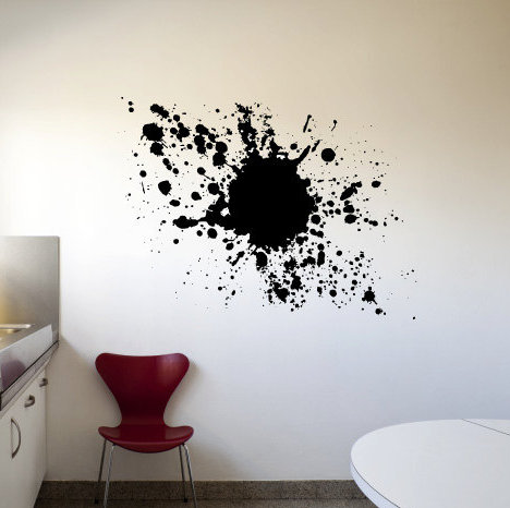 brayden studio kelston mills paint splatter wall decal | wayfair.ca