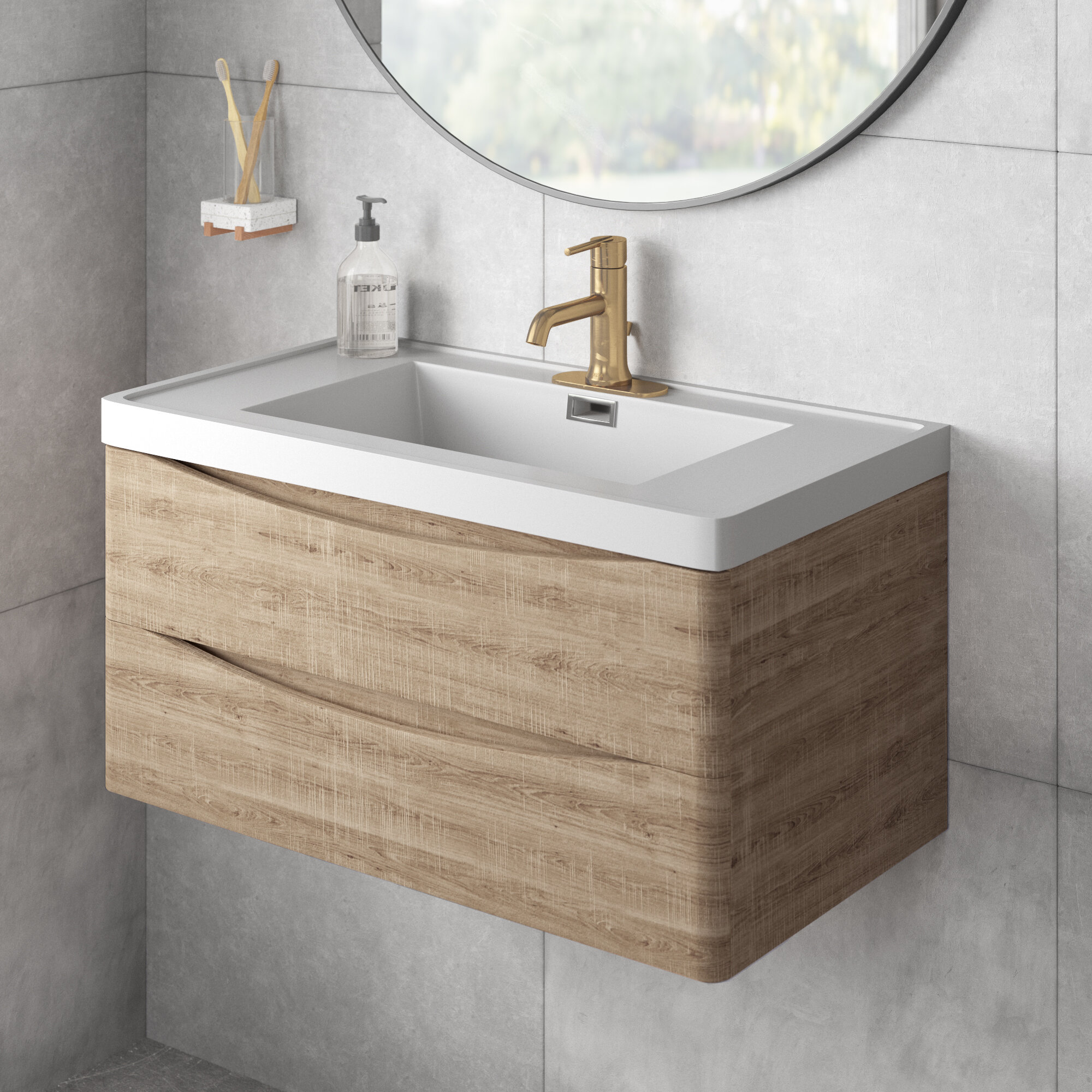 Union Rustic Corso Modern 30 Single Bathroom Vanity Set Reviews